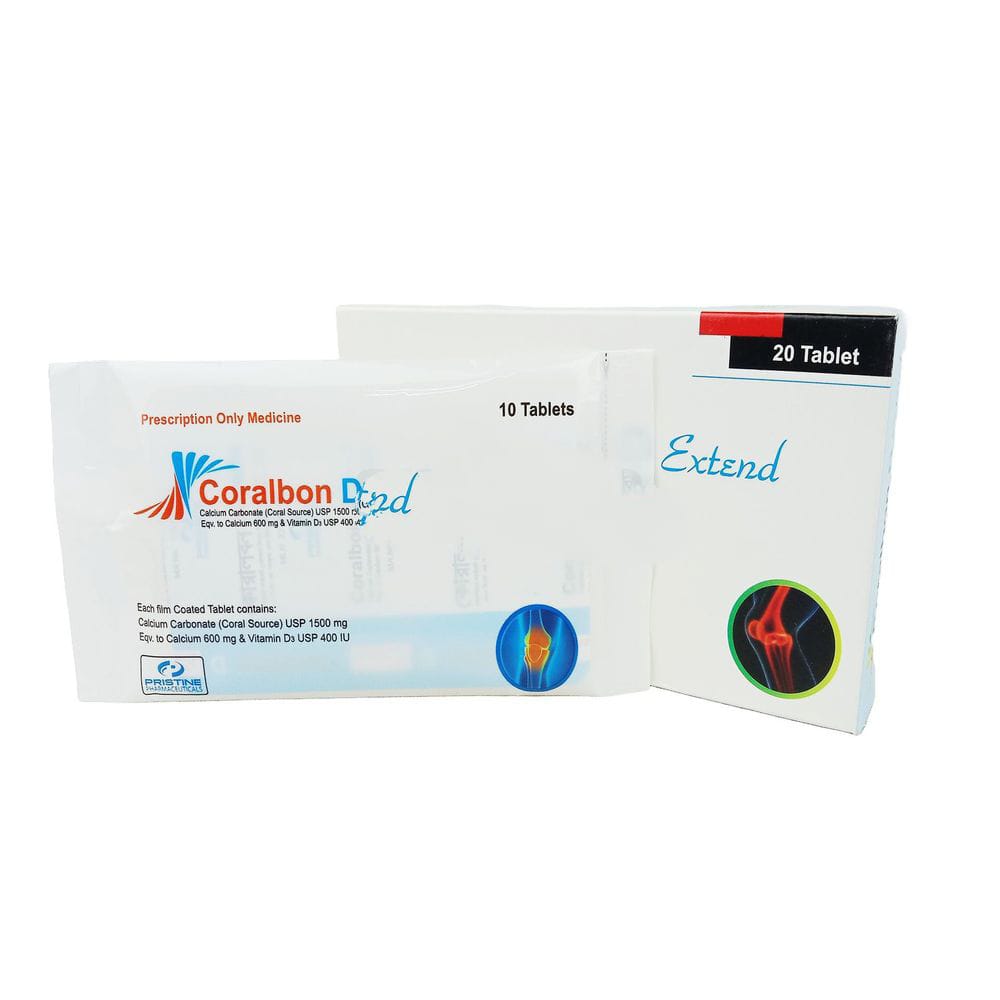 Tablet Coralbon D 500mg+200iu (30pcs)